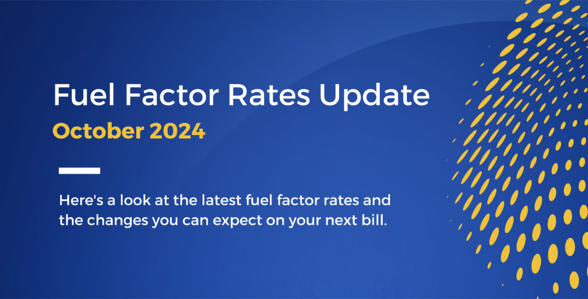 Fuel Factor Rates Update: October 2024